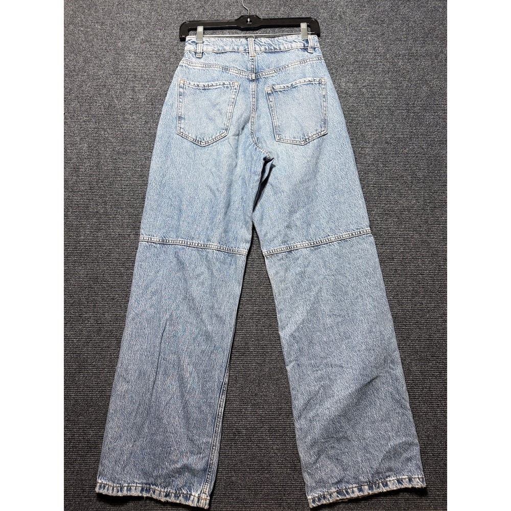Garage Denim Jeans Women 0 Blue Street Wide Leg High Rise 100067418 - Picture 2 of 11